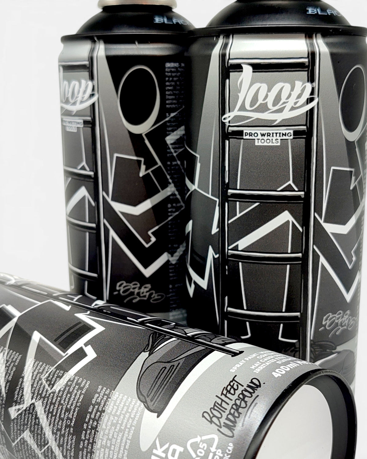 Astrofat Loop x Cantastic 10 Years Anniversary limited edition spray paint can in LP 139 Beastville York black design.