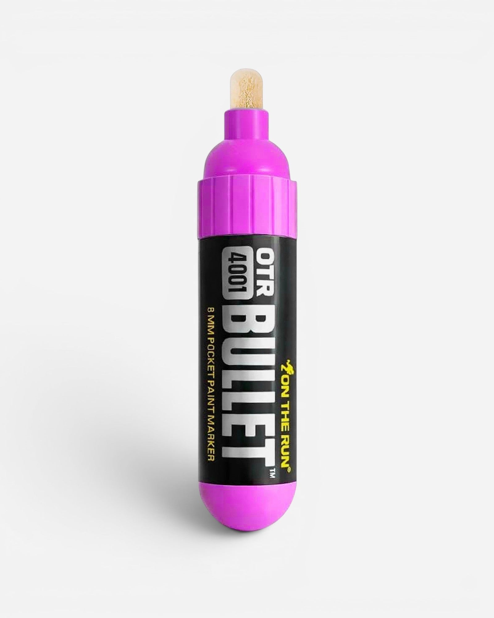 Astrofat OTR.4001 Bullet marker in magenta with a black barrel and 8mm round tip. Features Soultip paint.
