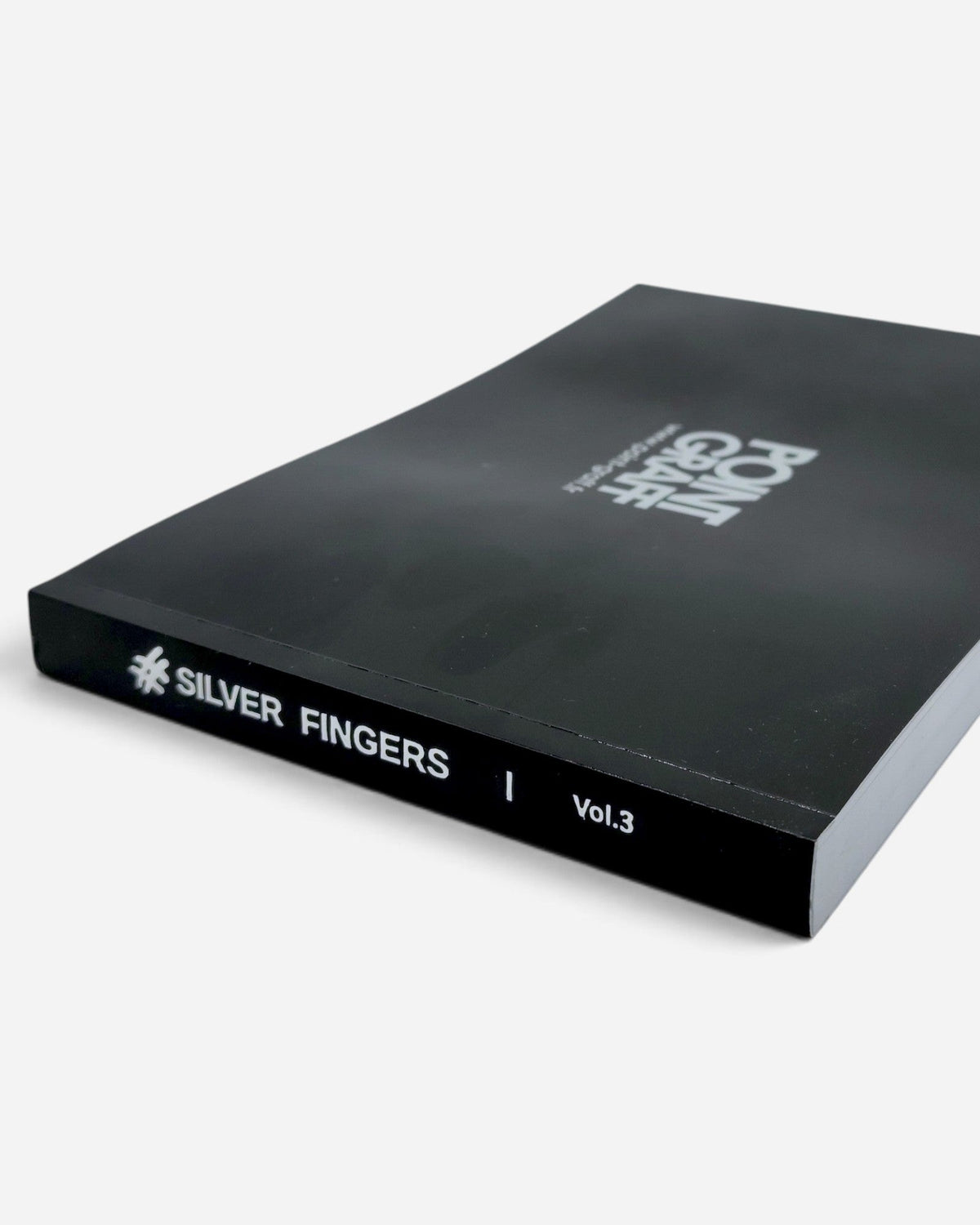 Astrofat Silver Fingers Vol.3 graffiti photography book with a black cover and white text on a white background